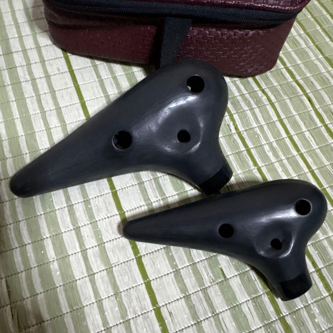 CANTARE 4C 3F オカリナ 黒 ケース付き　カンターレ 楽器　笛
