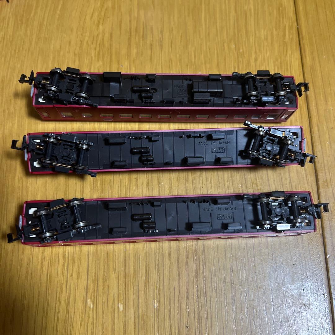Nゲージ 赤い3両編成 鉄道模型