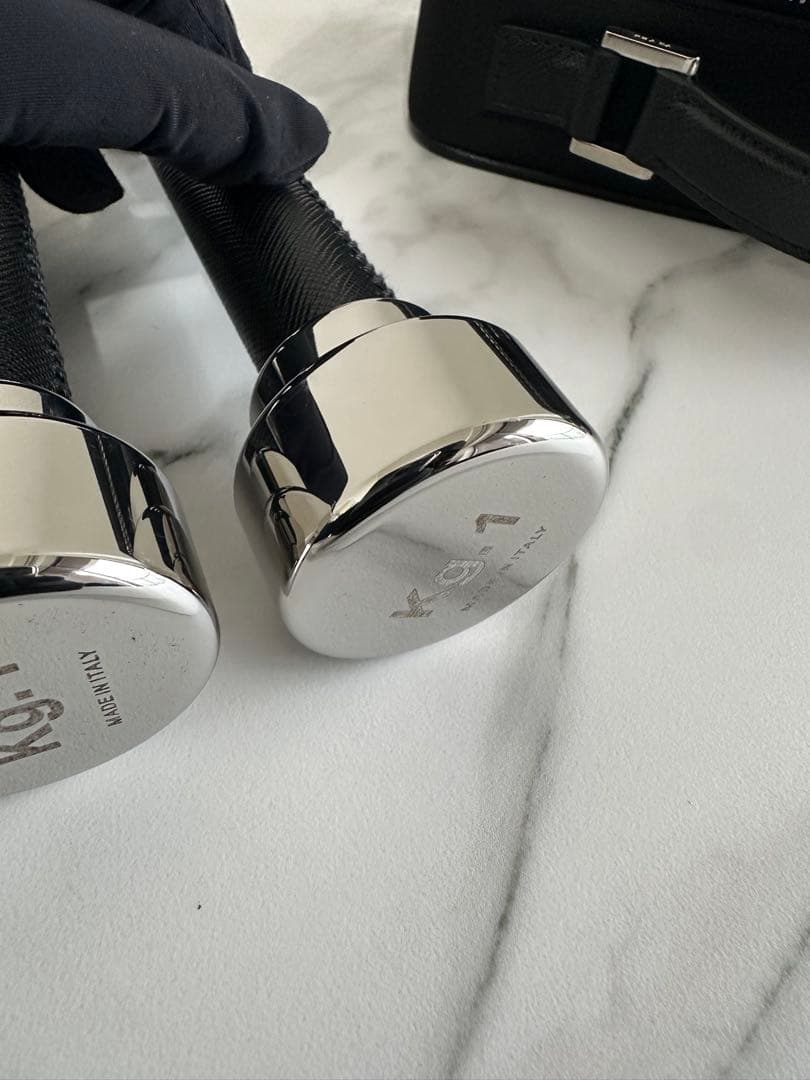 PRADA Re-Nylon サフィアーノレザー ハンドウエイト キャリーケース