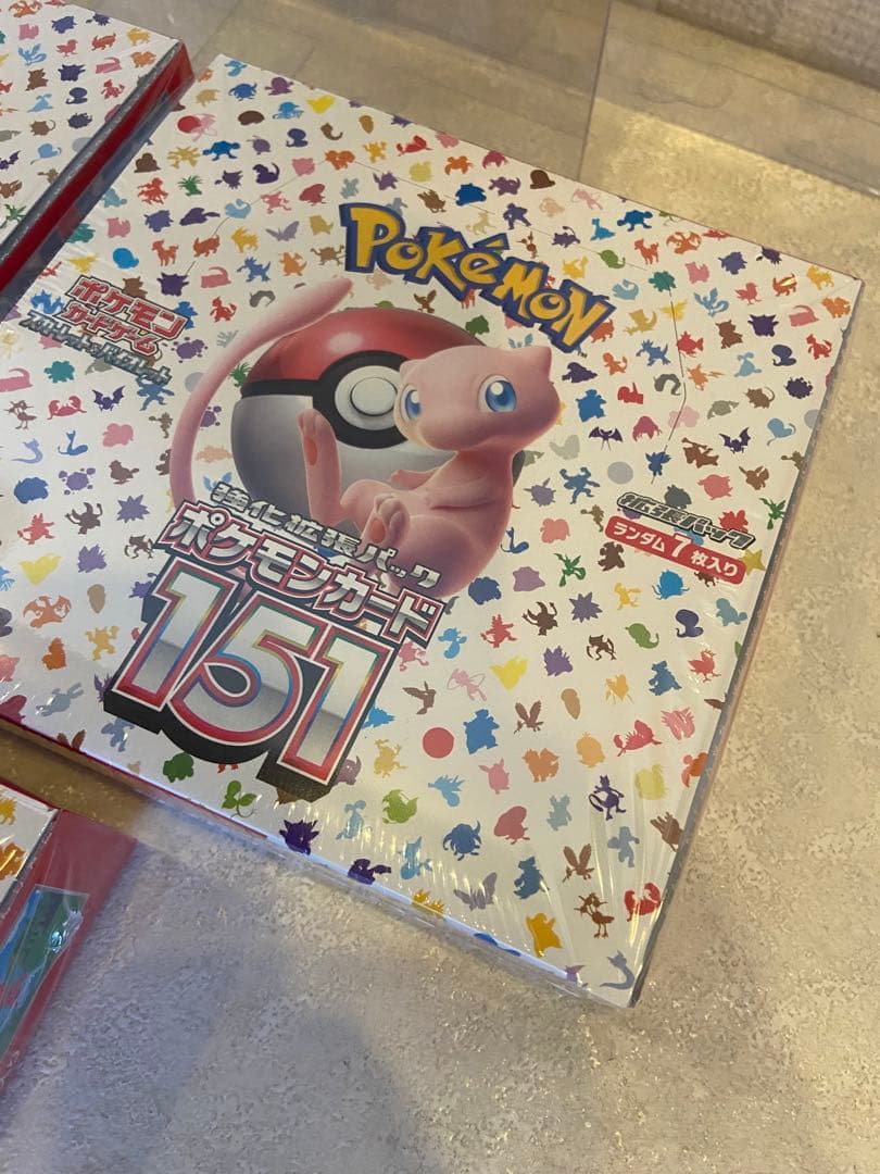 ポケモンカード151 未開封　シュリンク付き　3BOXセット
