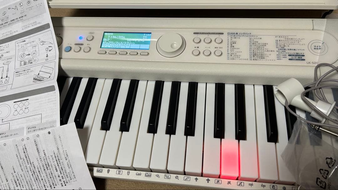 カシオ　光ナビゲーションキーボード　LK-520