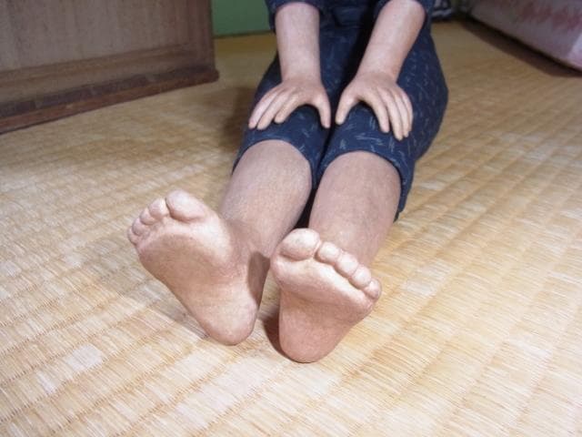 真作保証◆第八回 日本伝統工芸展作品◆桐塑人形 人間国宝 市橋とし子 『風の音』