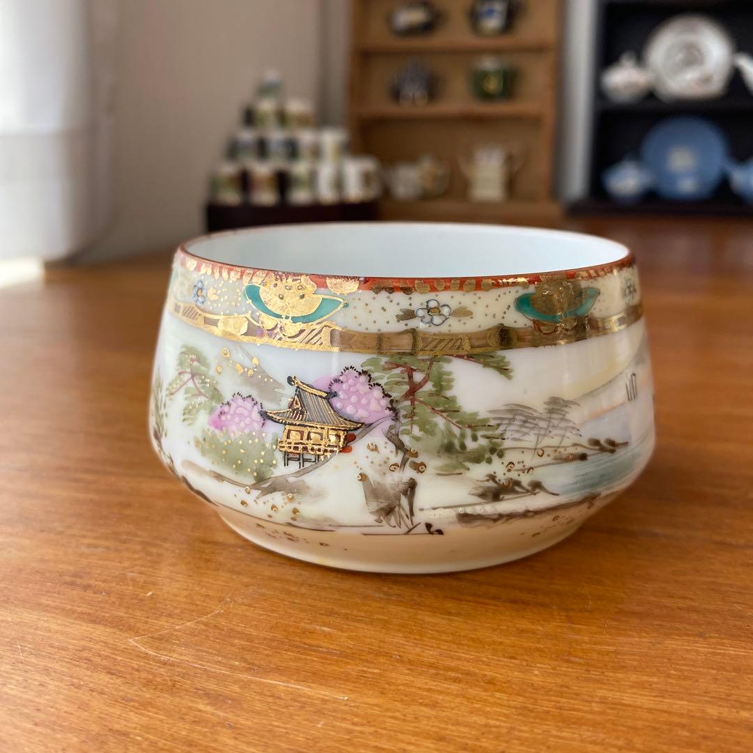 希少　オールドノリタケ　シュガーボウル 急須　英国里帰り品　人気の着物絵　芸者