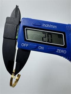 《美品/日本製18金》K18ゴールド オープンリング1.19g 11号