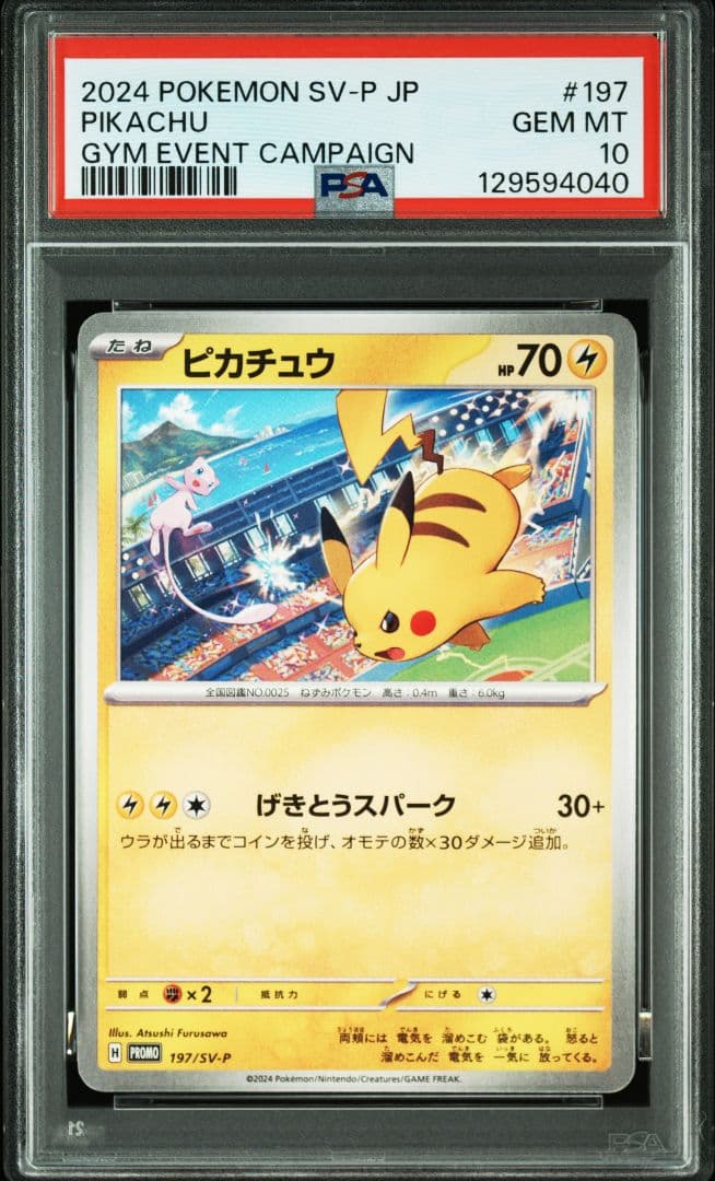 PSA10連番 ピカチュウプロモ げきとうスパーク2023 & 2024