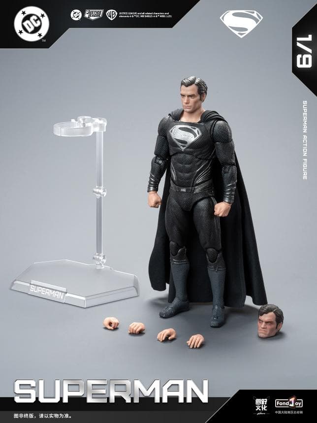 【Fondjoy】新品 正規品 スーパーマン ブラックスーツ DC1026