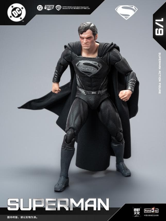 【Fondjoy】新品 正規品 スーパーマン ブラックスーツ DC1026