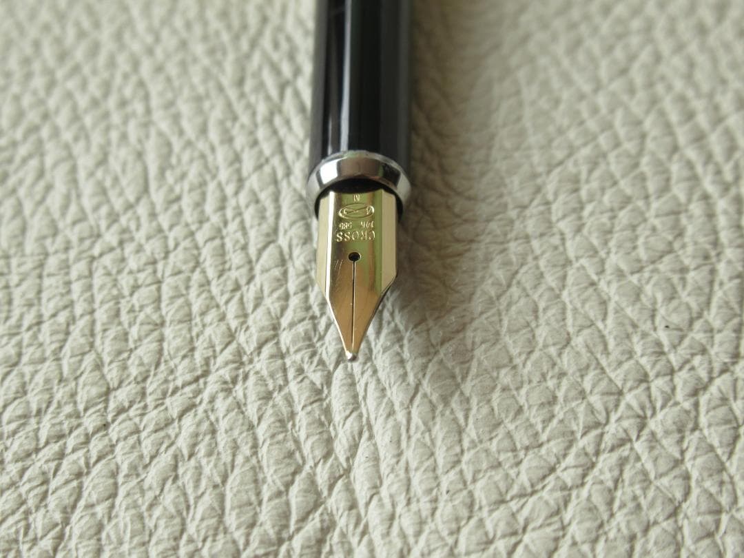 美品1970年代 箱付他◆クロス 10金張り ペン先585 14K M 万年筆