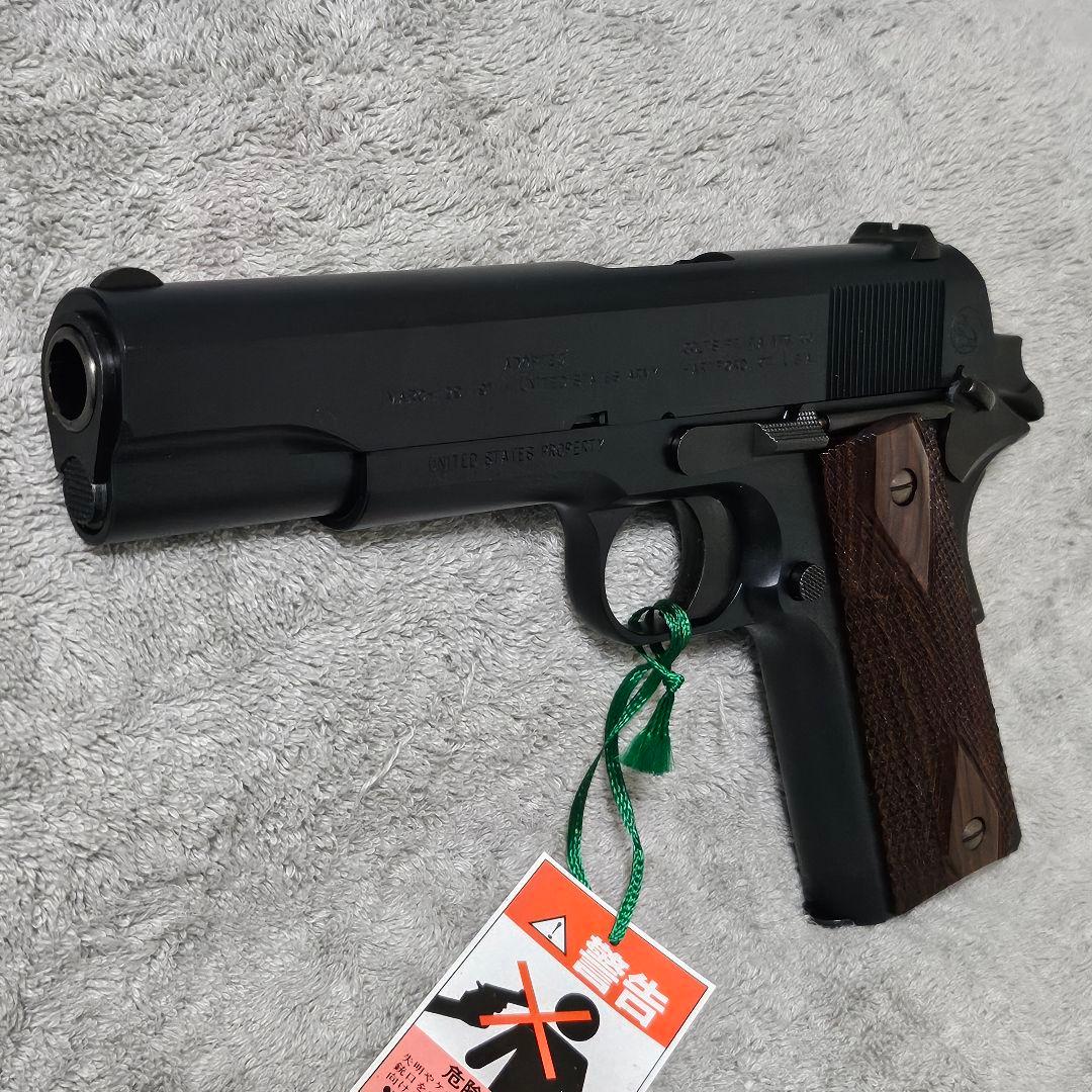 新同 WA 純正 コルトM1911 100周年記念モデル ウッドグリップver.