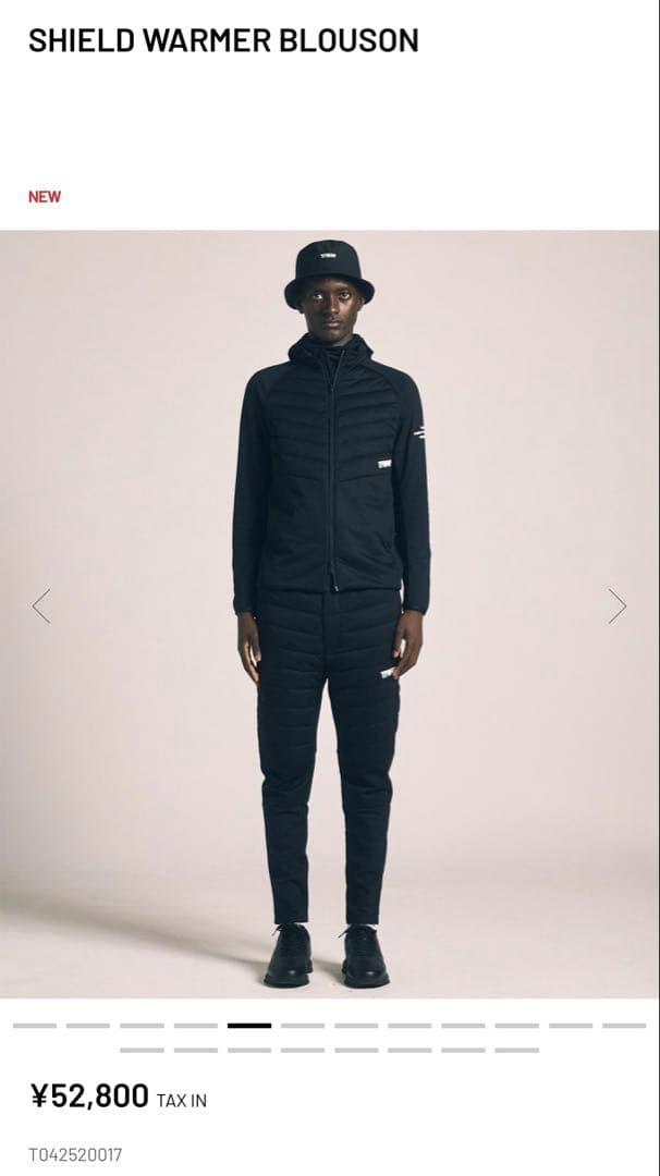 TFW49 SHIELD WARMER BLOUSON 黒　Lサイズ　サンプル品