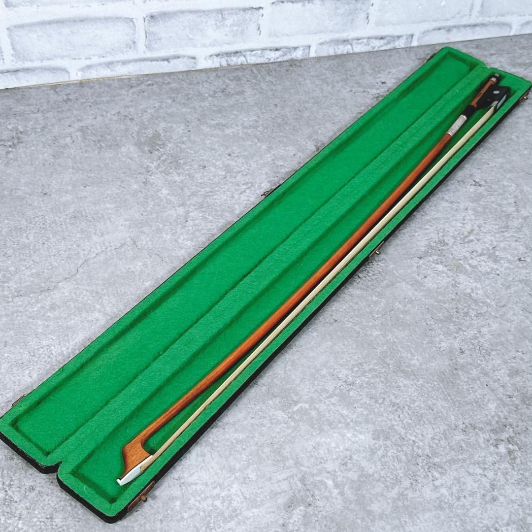 希少 T.SUGITO 杉藤楽弓社 チェロ用弓 720mm ケース付 チェロ