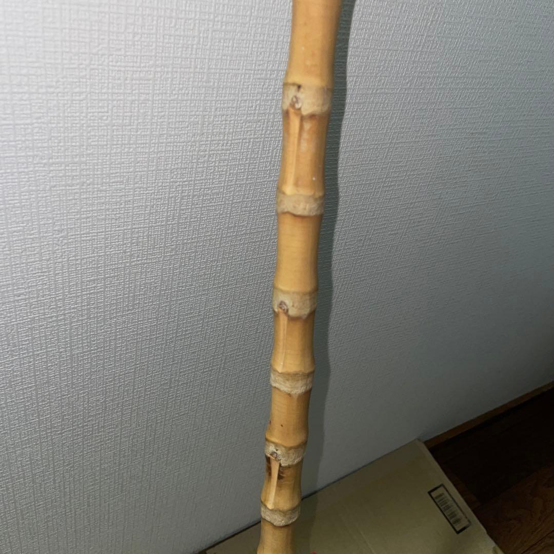根鞭　ステッキ　竹　杖　アンティーク　ねぶち　曲がり竹
