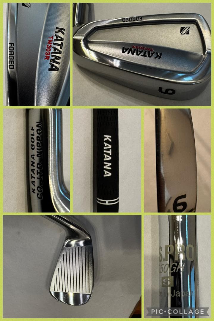 【状態：AA】鍛造アイアン：KATANA TM303R #4~PW 7本セット