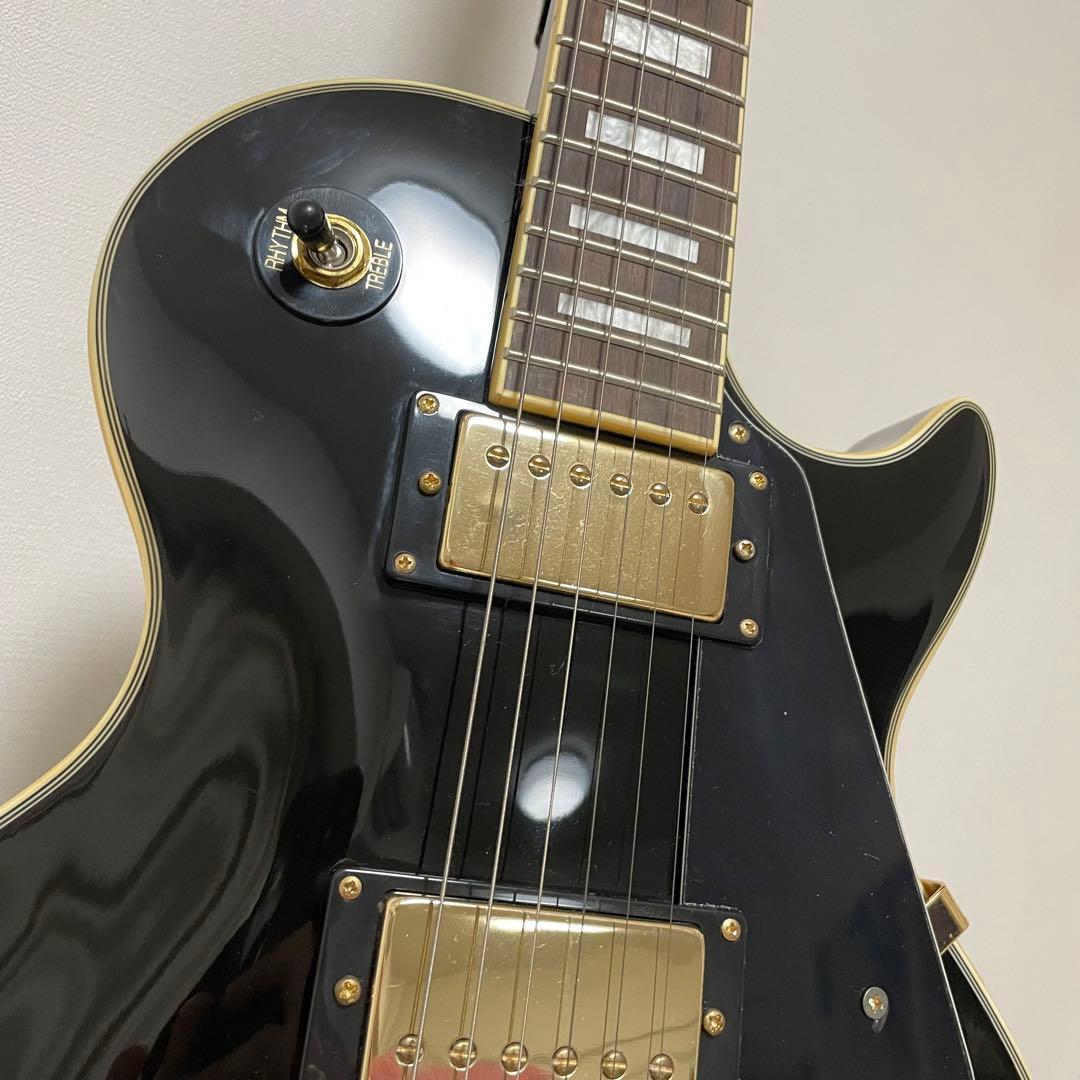 ★良品★ busker's エレキギター レスポールタイプ 黒 BLC300