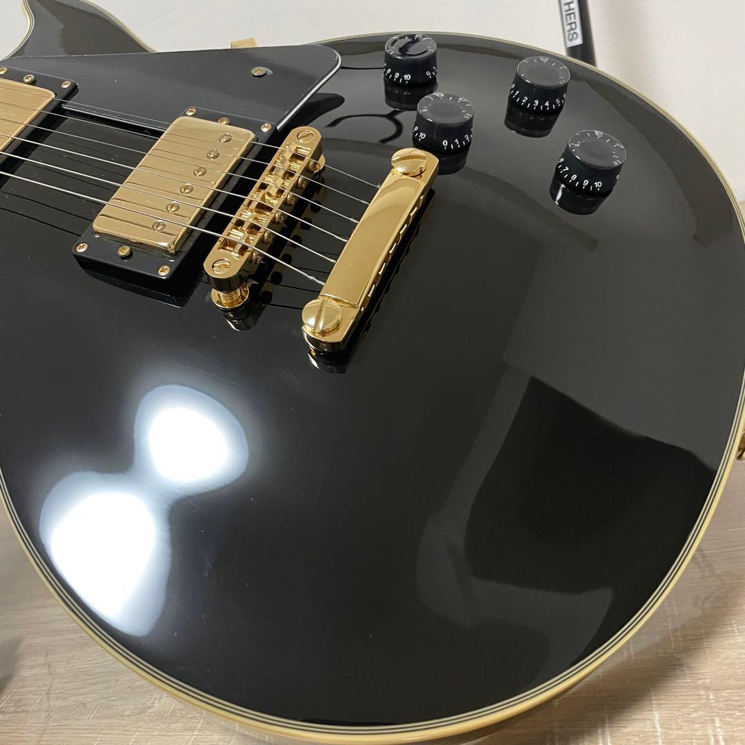 ★良品★ busker's エレキギター レスポールタイプ 黒 BLC300