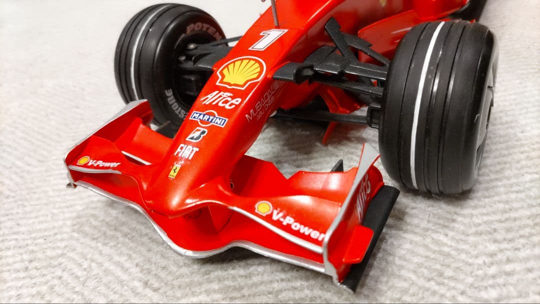 1/10 MJX フェラーリ F2008 ライコネン シャークフィン カスタム