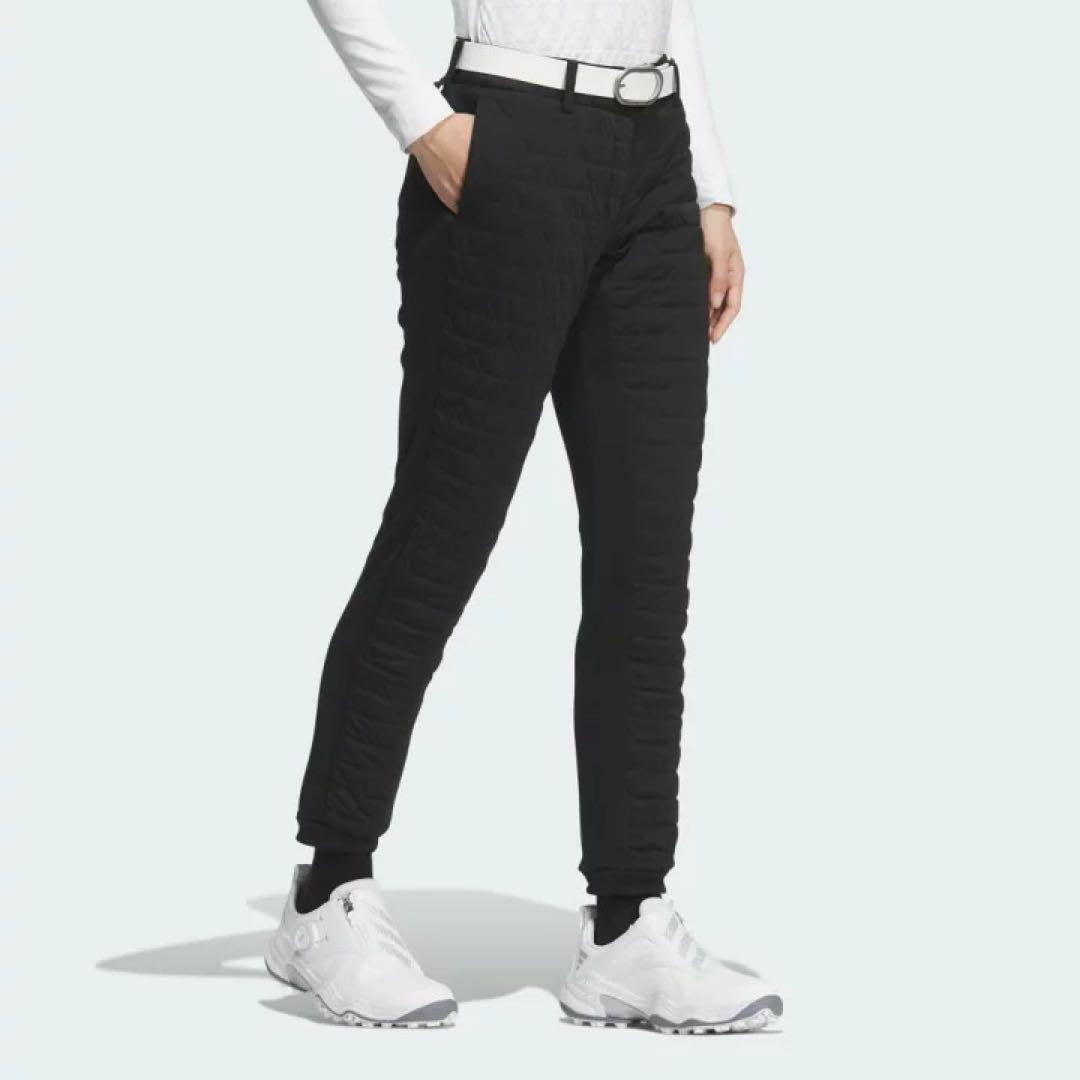 アディダス ゴルフ L 中綿 パンツ レディース ウィメンズ 女性用 黒 ズボン