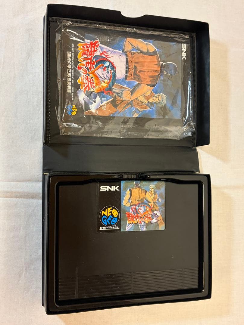 【ネオジオROM】龍虎の拳2本セットSNK 箱説付 動作確認済