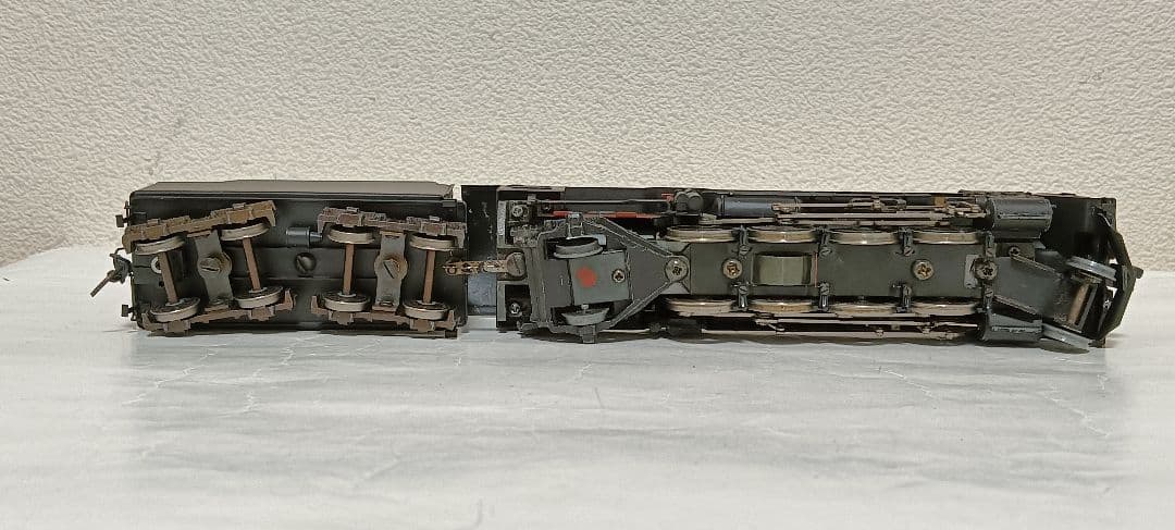 HOゲージ アダチ Ｄ51重装備蒸気機関車、メンテナンス済