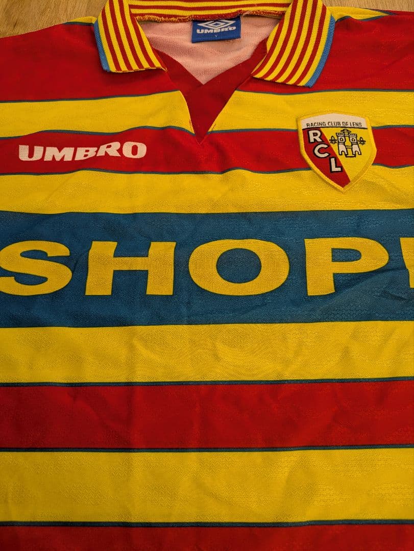 激レア RCランス 96/97 Umbro ホーム Sサイズ相当 サッカー