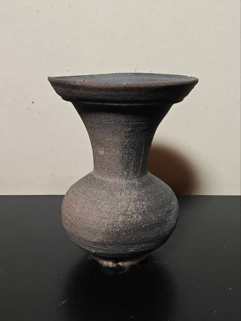 頸に窯印のある須恵器ハソウ　古墳時代　考古発掘品　古代日本　古美術　花呼ぶ器