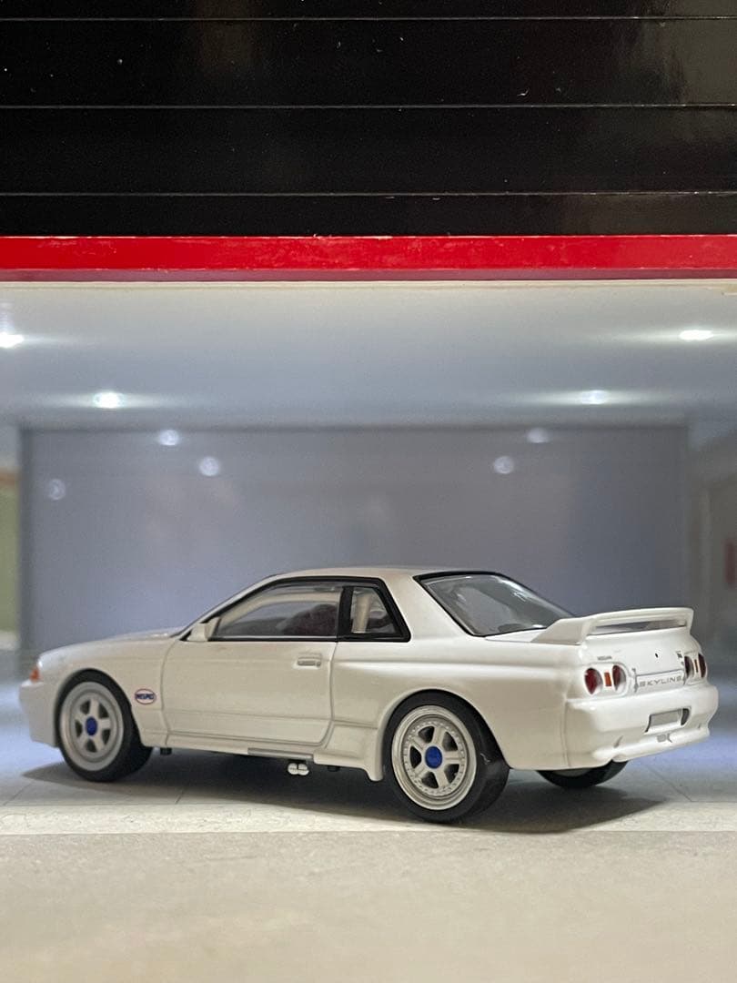 激レア　TLV　NEO　日産　スカイライン　GT-R（R32）　グループA　白