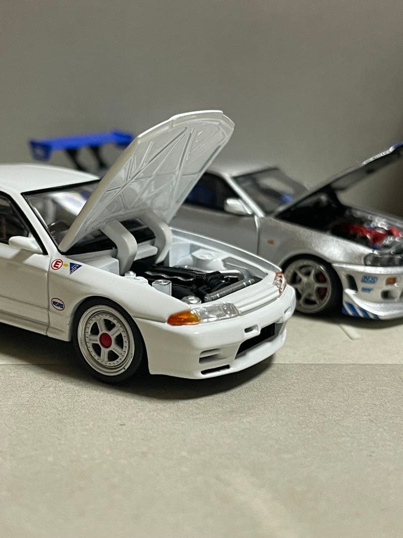 激レア　TLV　NEO　日産　スカイライン　GT-R（R32）　グループA　白