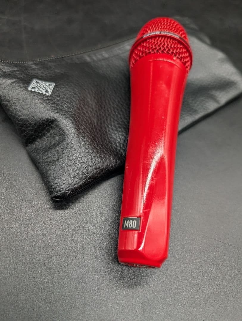 【美品・動作良好】TELEFUNKEN M80 ダイナミックマイク レッド