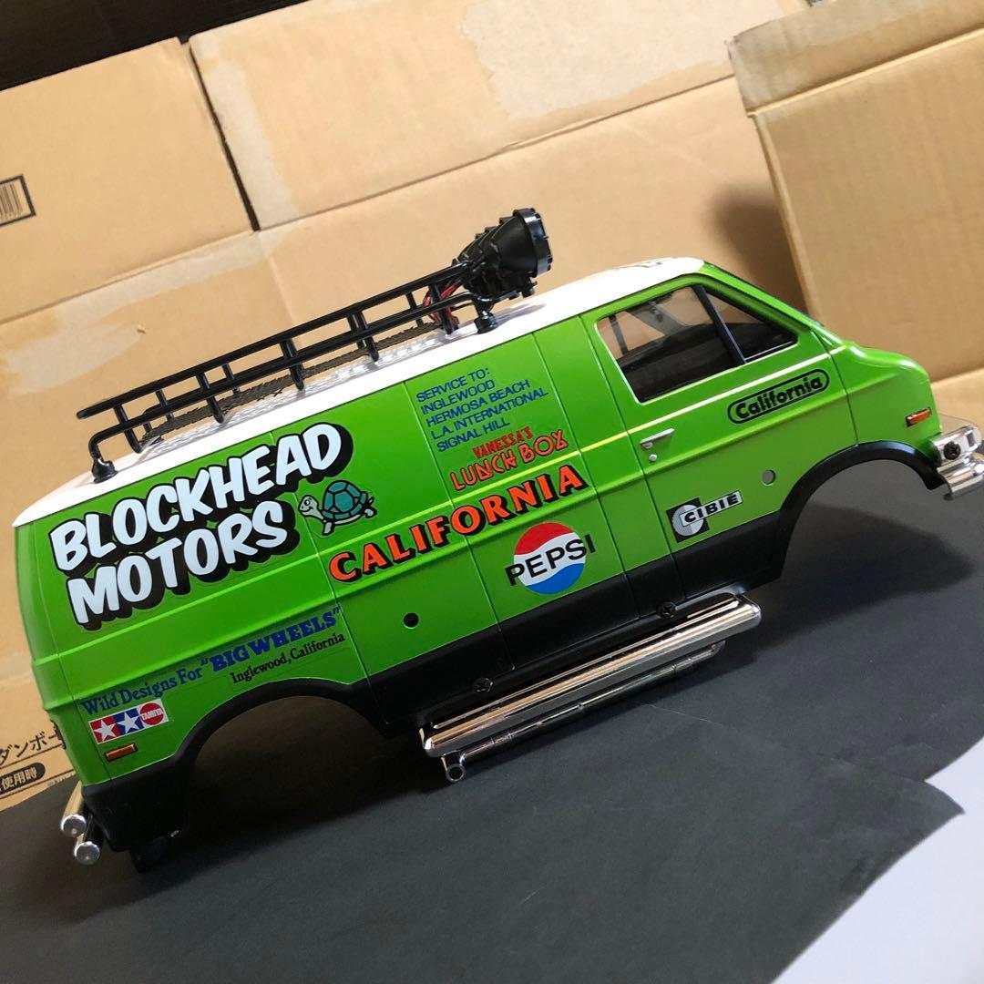 タミヤ RC ランチボックス カスタムボディ 塗装済み完成品、未使用 ボディのみ
