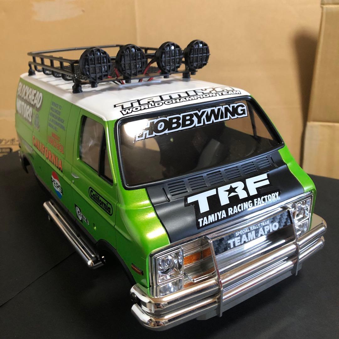 タミヤ RC ランチボックス カスタムボディ 塗装済み完成品、未使用 ボディのみ