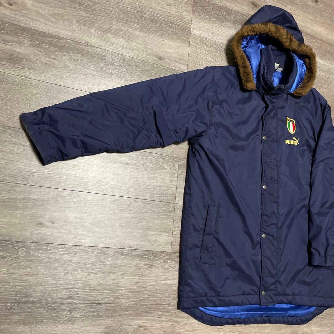 激レア 2000年代 PUMA サッカー イタリア代表 ベンチコート M