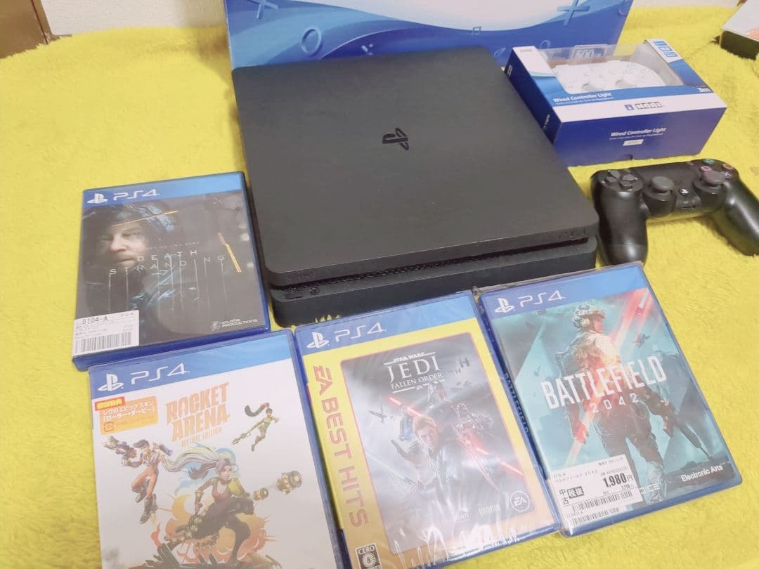 良品 PS4 ソフト コントローラー2個付き CUH-2200AB01・02