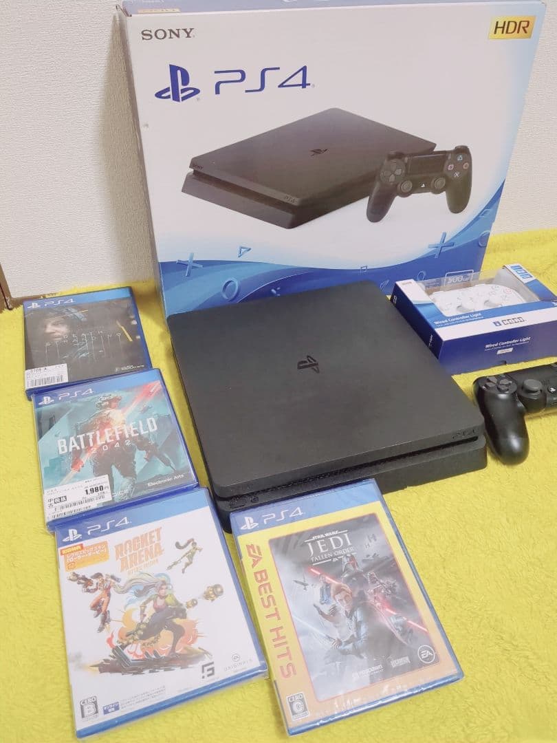 良品 PS4 ソフト コントローラー2個付き CUH-2200AB01・02