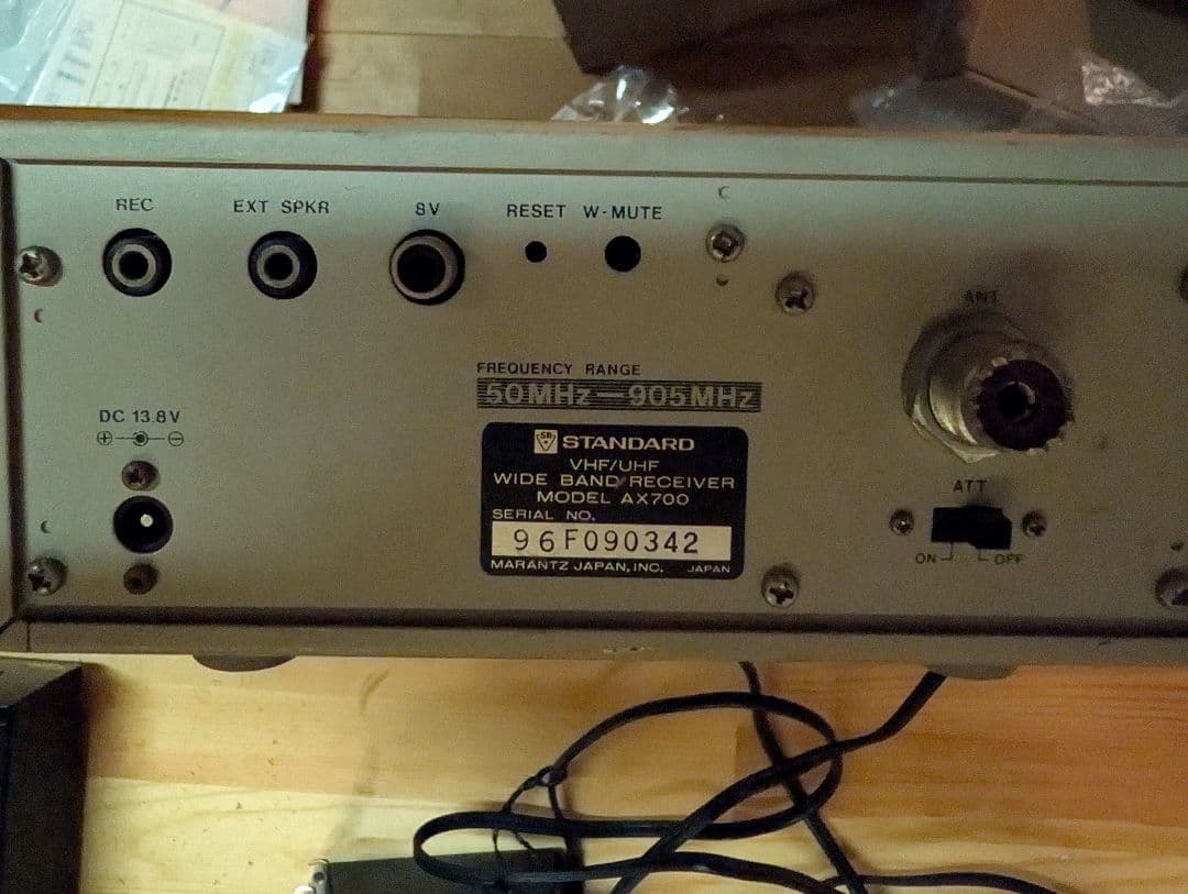 【ジャンク品】STANDARD AX700 ワイドバンド受信機