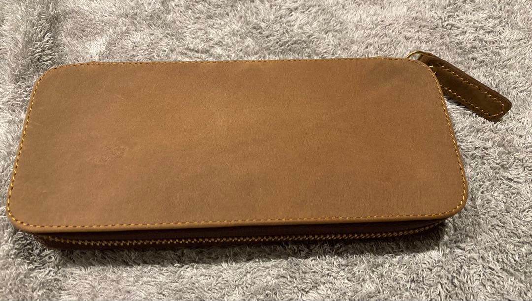 ★新品★ バハギア ペンケース クレイジーホース オリーブブラウン