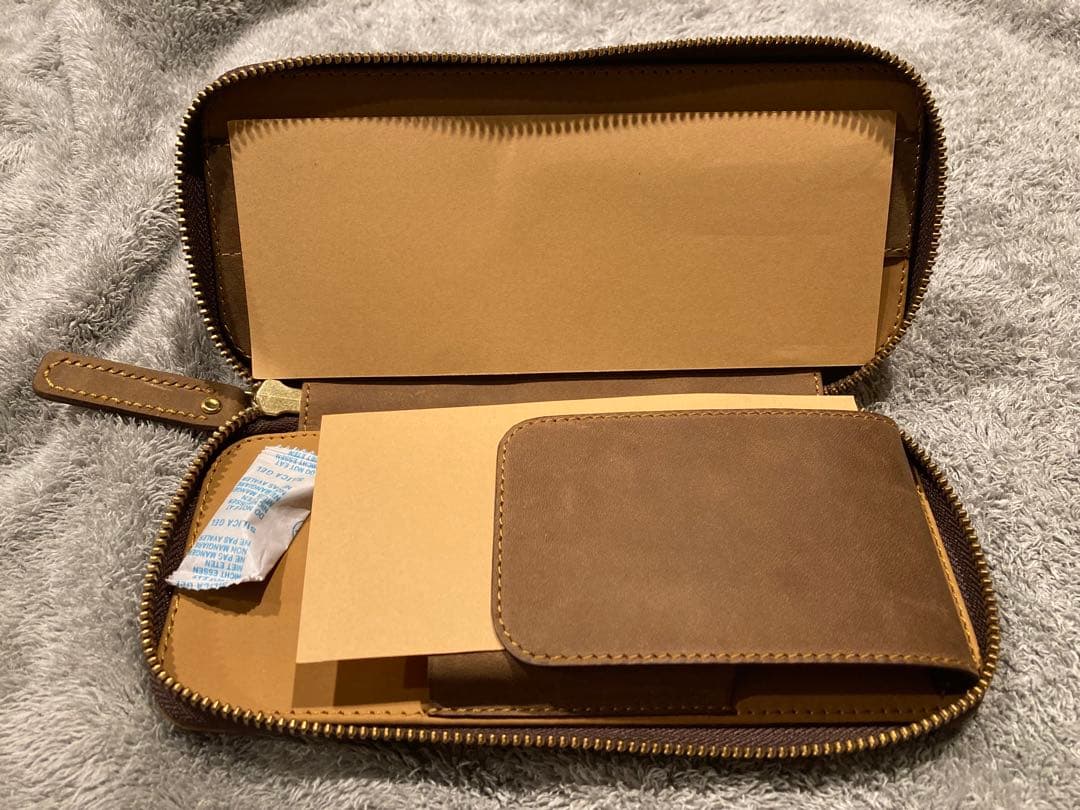 ★新品★ バハギア ペンケース クレイジーホース オリーブブラウン