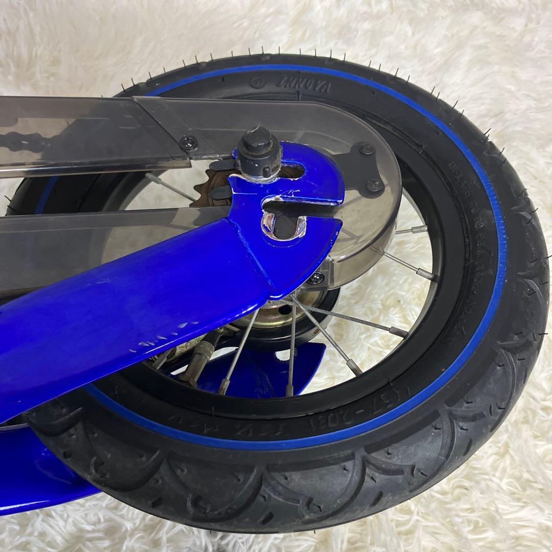 【美品】へんしんバイク 12インチ 青 スタンド＆工具セット付