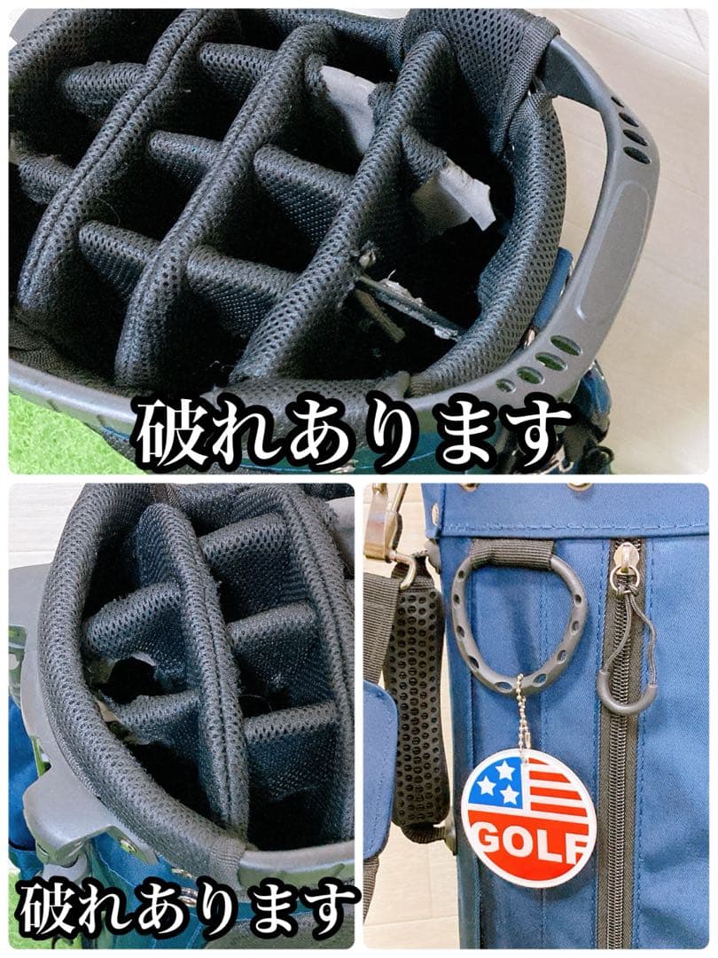 M ジーパーズ　ゴルフ　スタンド式　キャディバッグ　9.5型　軽量