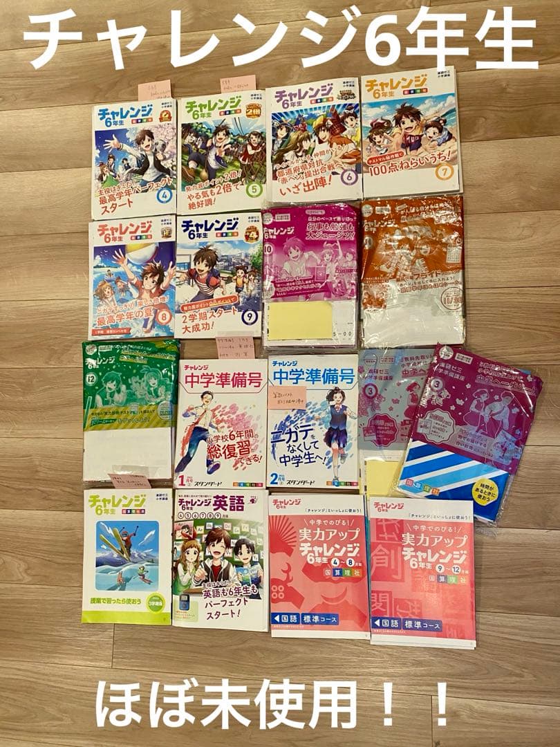 【ほぼ未使用‼︎‼︎ 】チャレンジ6年生➕中学準備号　1年分　進研ゼミ