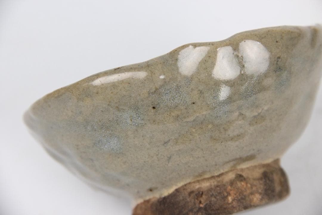 唐物 時代物 灰胎 白釉 茶碗 伝北方民窯 茶道具 中国古美術 FJ9-3