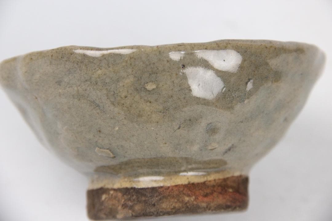 唐物 時代物 灰胎 白釉 茶碗 伝北方民窯 茶道具 中国古美術 FJ9-3
