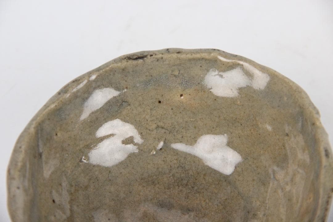 唐物 時代物 灰胎 白釉 茶碗 伝北方民窯 茶道具 中国古美術 FJ9-3