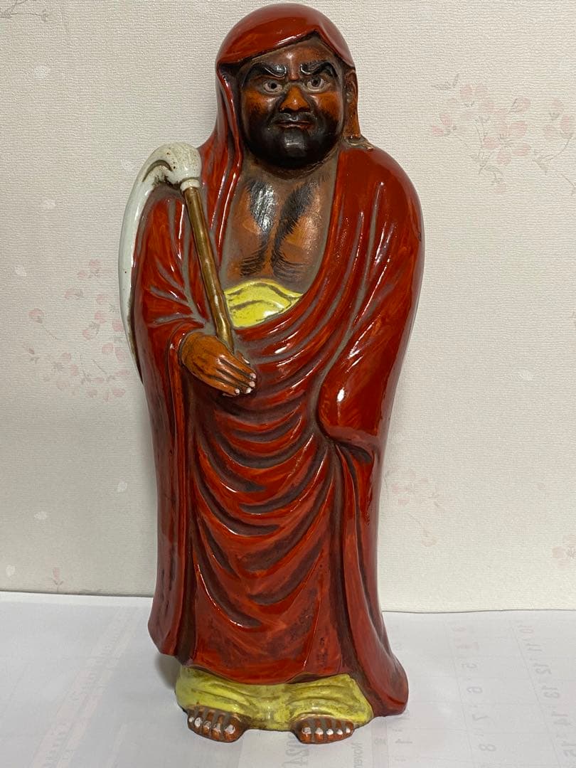 ♦️達磨大師 置物 飾り 明治時代 開運 縁起物 古玩 古美術品 骨董品