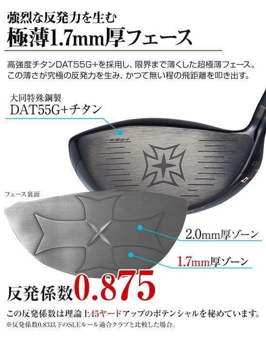【送料無料】★ ワイルドマキシマックス 世界最薄超高反発で激飛び45Yアップ