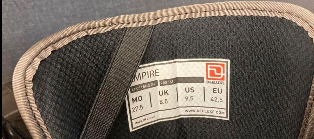 【ほぼ未使用品】DEELUXE スノーボードブーツ EMPIRE TF