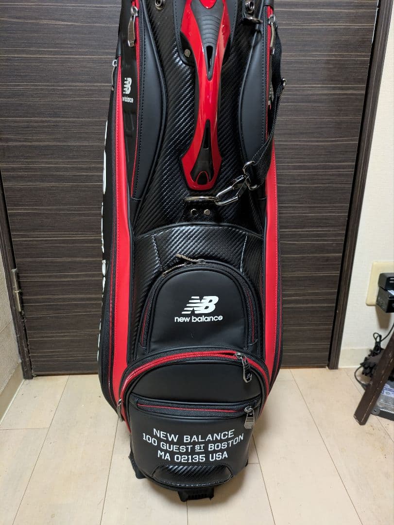 new balance ゴルフバッグ 黒/赤