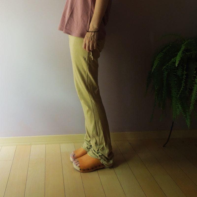 asana ヘンプコットン ヨガパンツ●草木染めパープル