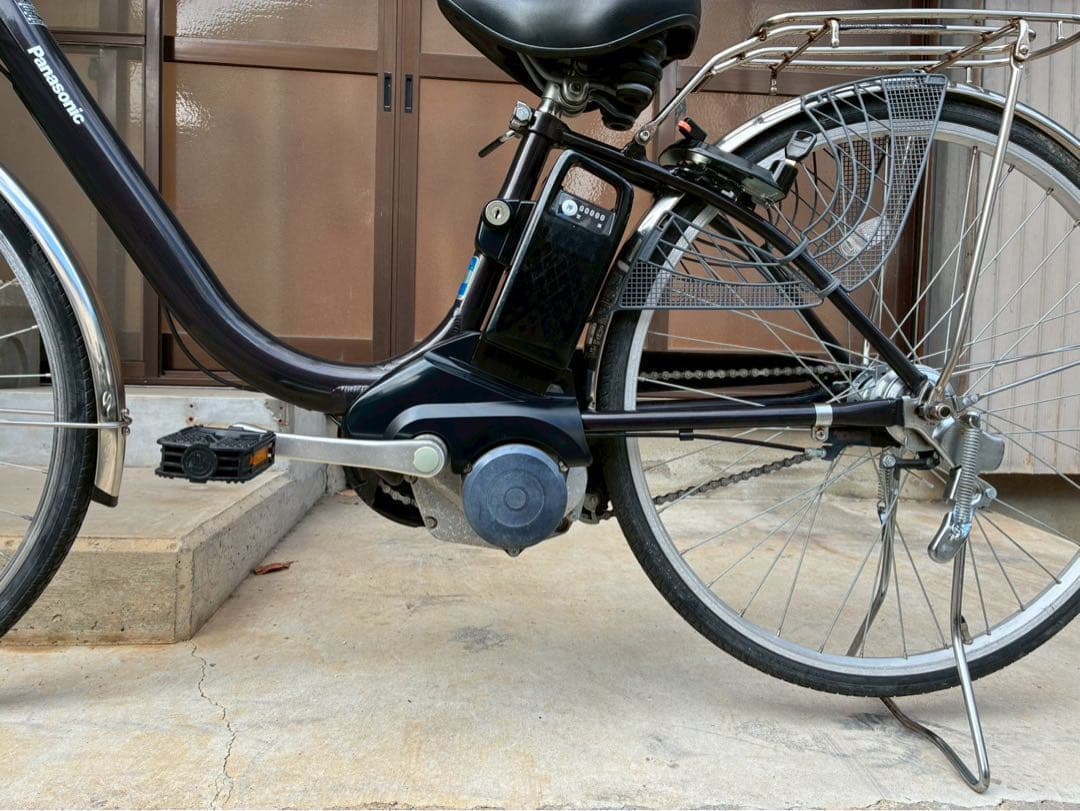 電動自転車　№8437 パナソニック ヒビYX 26インチ　黒　神戸 大阪