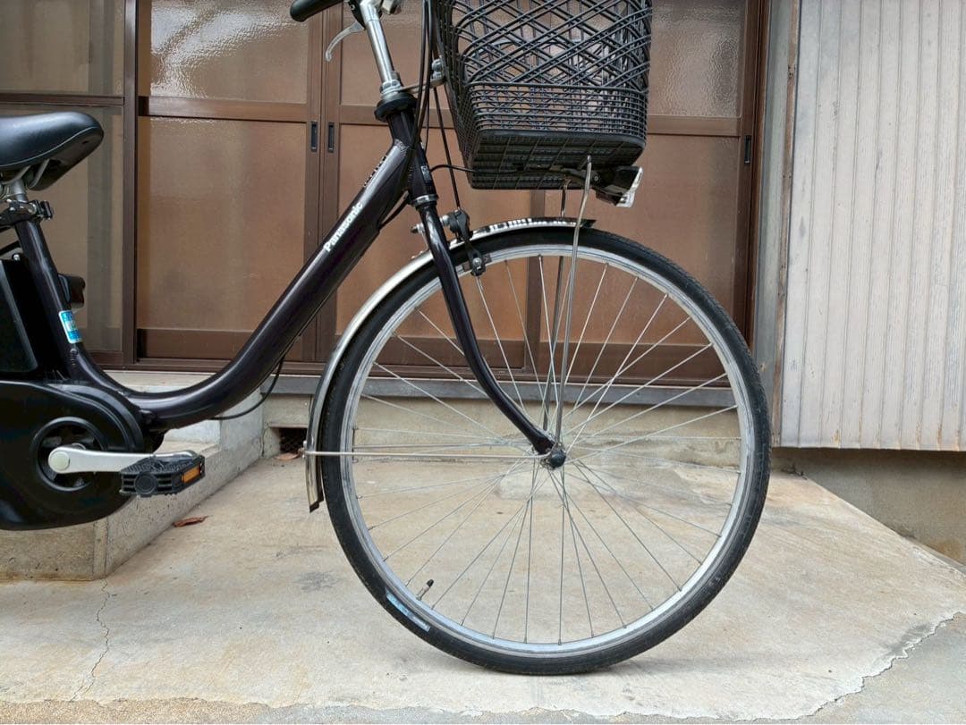 電動自転車　№8437 パナソニック ヒビYX 26インチ　黒　神戸 大阪