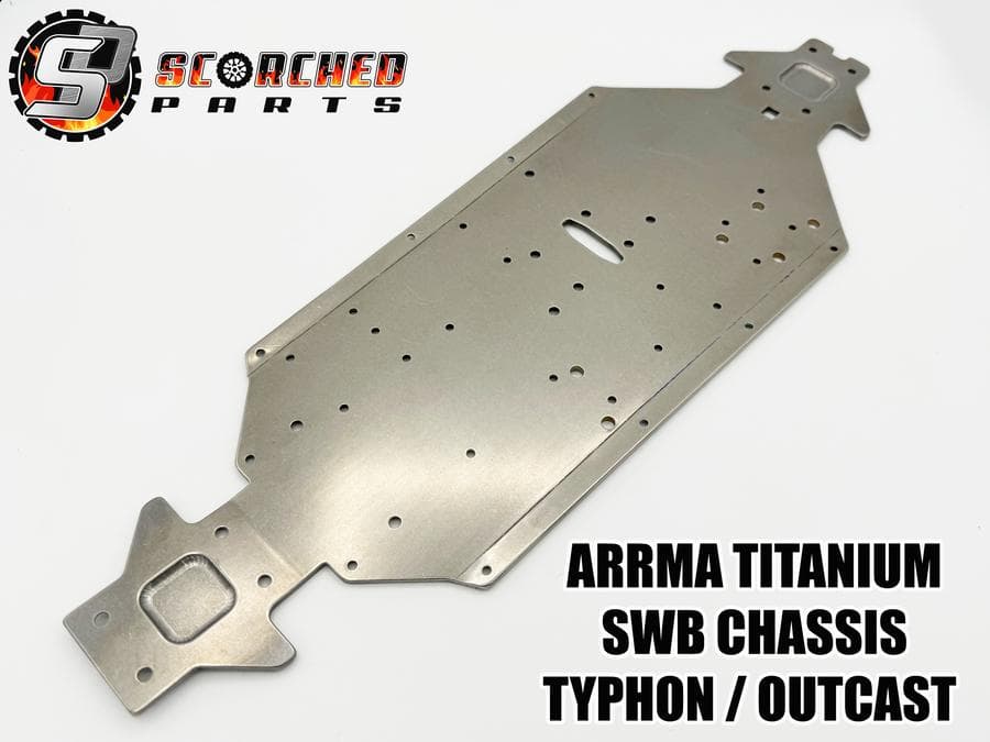 ARRMA TYPHON 6S V5 1/8 社外品チタンシャーシなどを装備